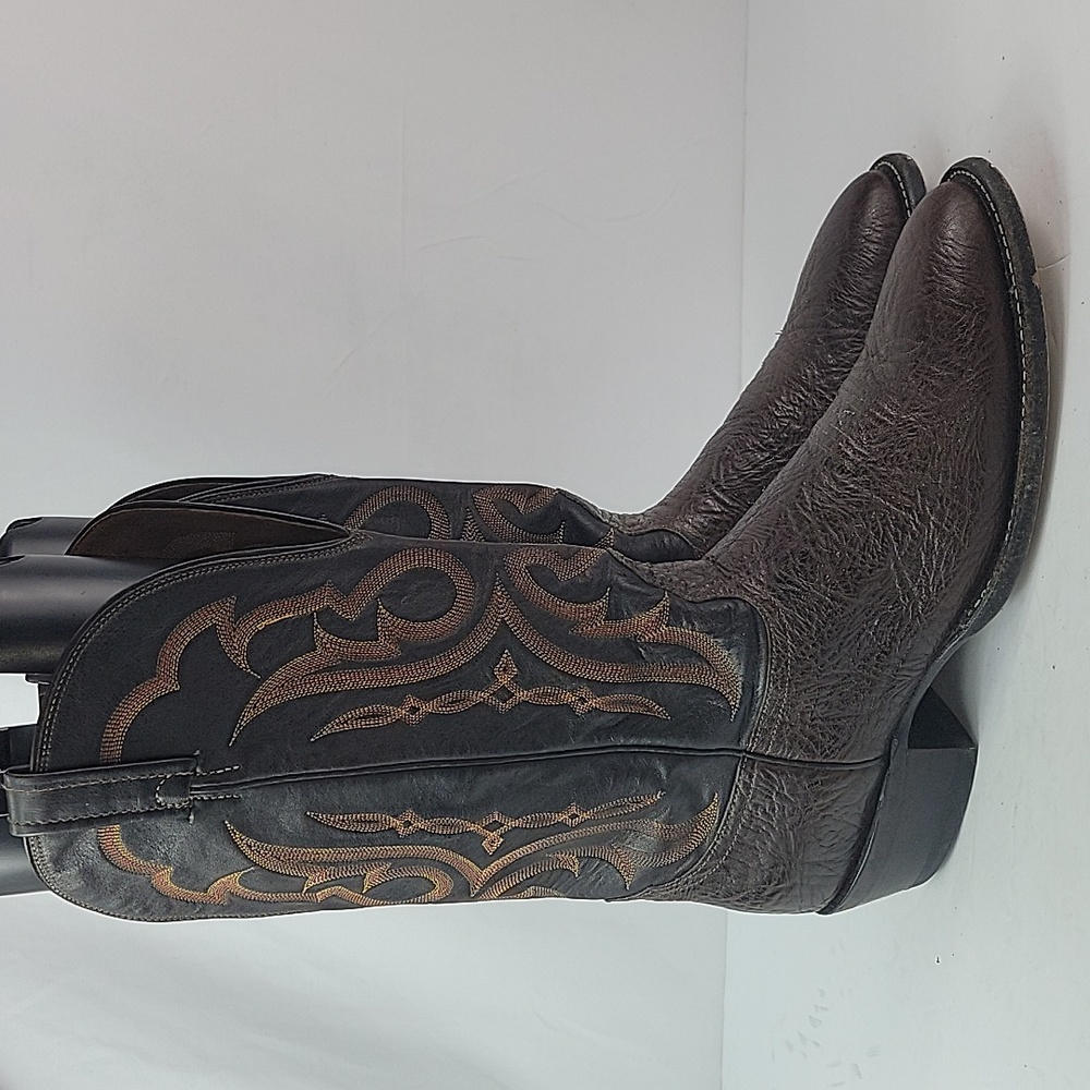 Nocona Oily Toro Leather Cowboy Western Boots